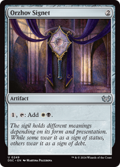 Orzhov Signet [Duskmourn: House of Horror Commander] | Deep Dive Games St. Marys