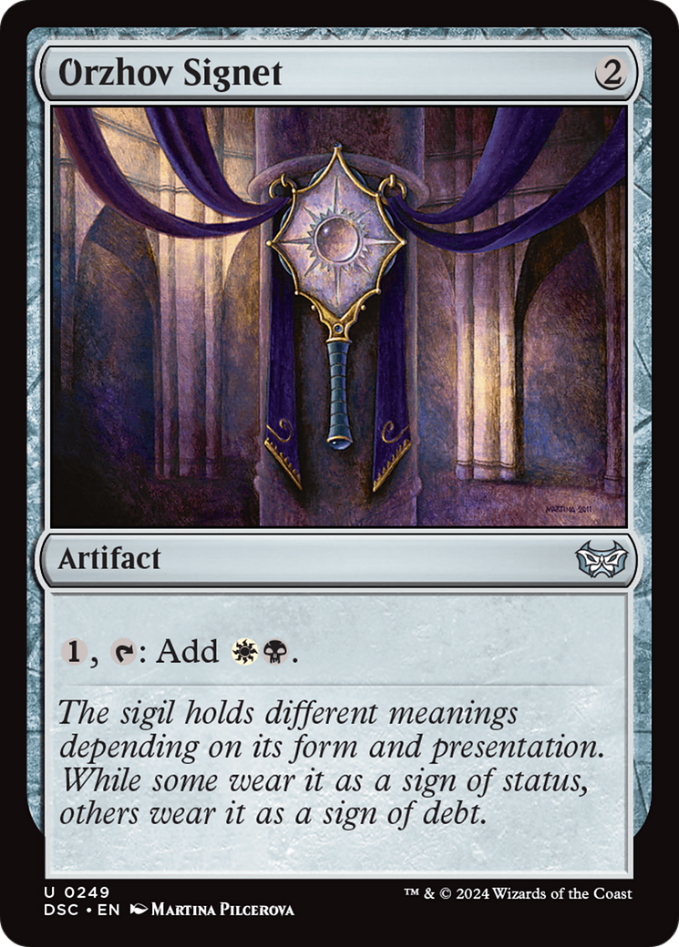 Orzhov Signet [Duskmourn: House of Horror Commander] | Deep Dive Games St. Marys