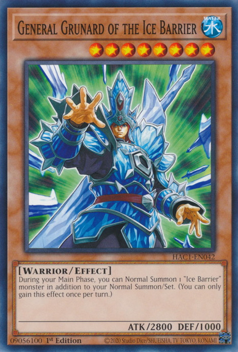 General Grunard of the Ice Barrier [HAC1-EN042] Common | Deep Dive Games St. Marys
