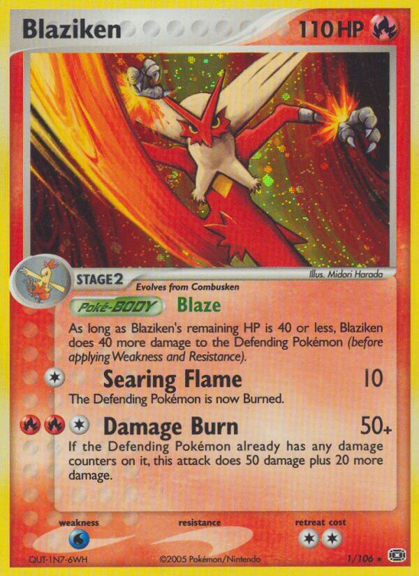 Blaziken (1/106) (Theme Deck Exclusive) [EX: Emerald] | Deep Dive Games St. Marys