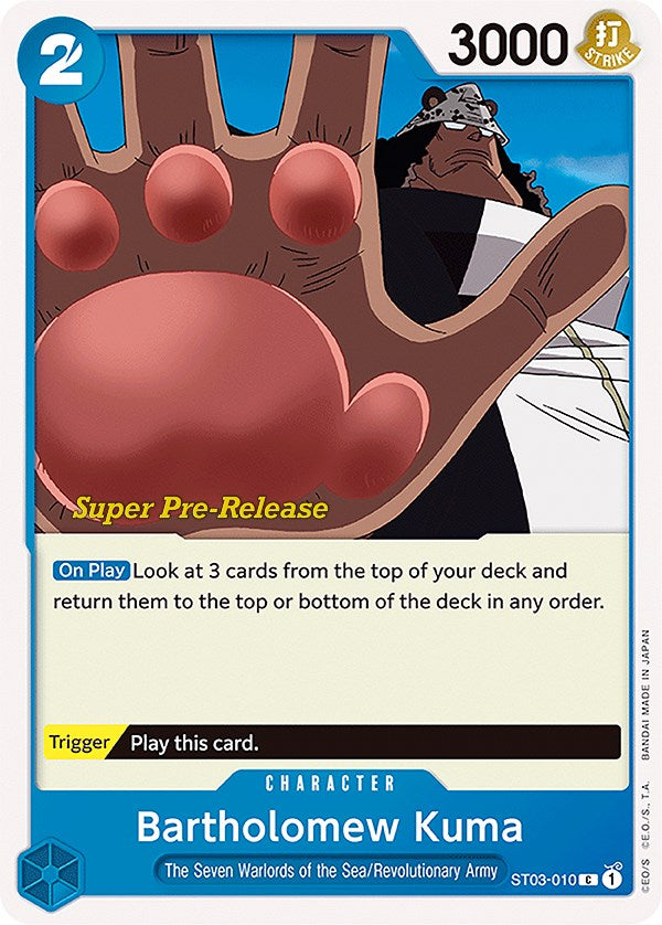 Bartholomew Kuma [Super Pre-Release Starter Deck: The Seven Warlords of the Sea] | Deep Dive Games St. Marys