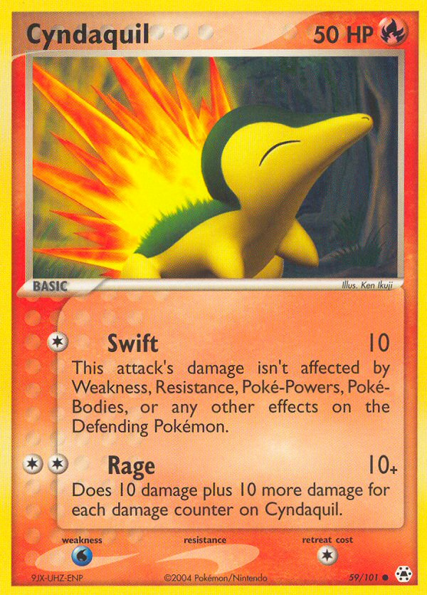 Cyndaquil (59/101) [EX: Hidden Legends] | Deep Dive Games St. Marys