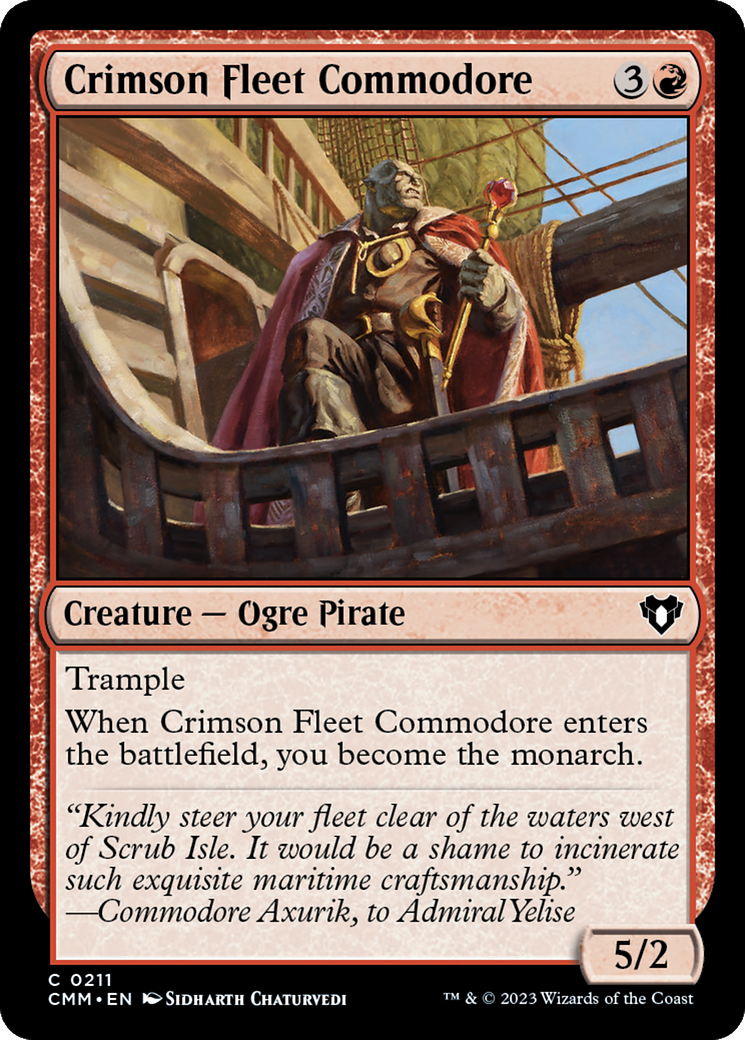 Crimson Fleet Commodore [Commander Masters] | Deep Dive Games St. Marys