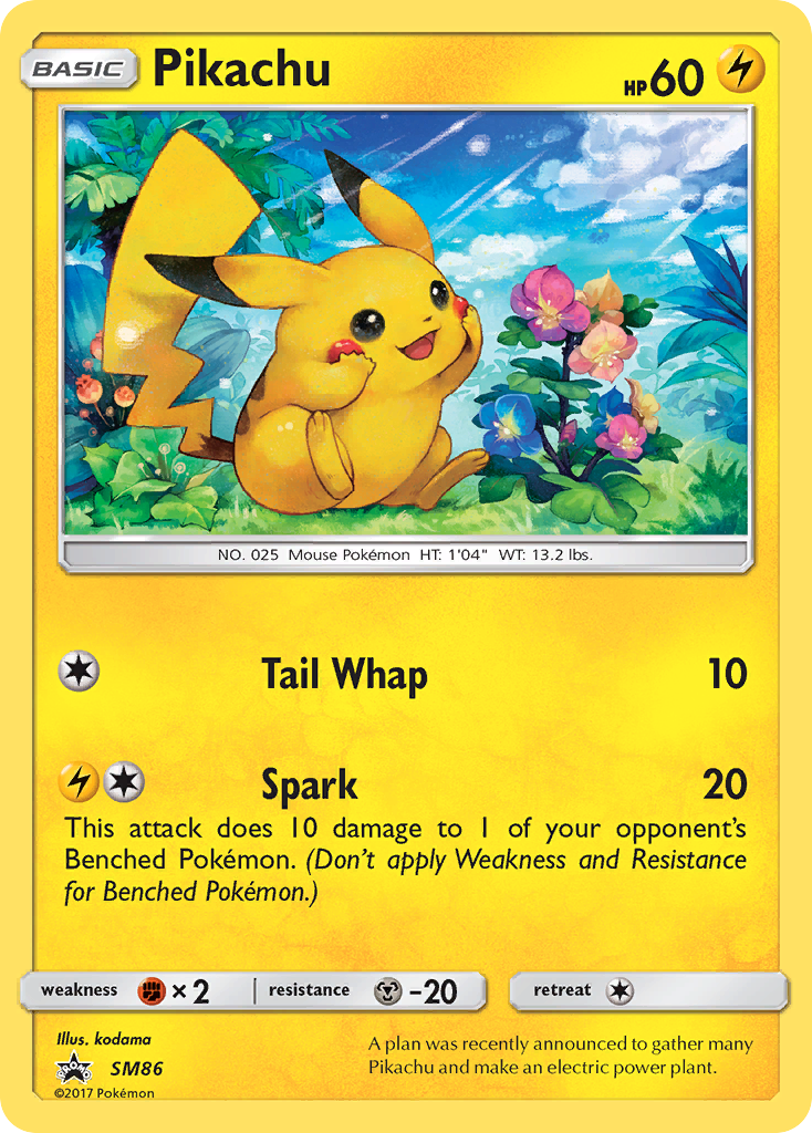 Pikachu (SM86) [Sun & Moon: Black Star Promos] | Deep Dive Games St. Marys