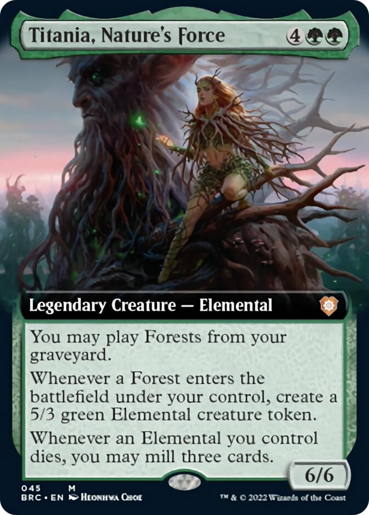 Titania, Nature's Force (Extended Art) [The Brothers' War Commander] | Deep Dive Games St. Marys