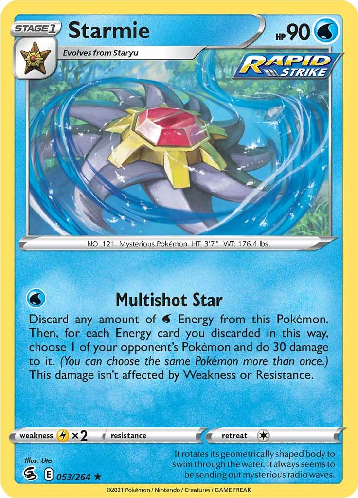 Starmie (053/264) [Sword & Shield: Fusion Strike] | Deep Dive Games St. Marys