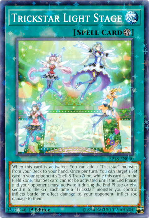 Trickstar Light Stage [SP18-EN040] Starfoil Rare | Deep Dive Games St. Marys