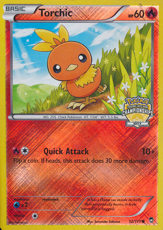 Torchic (12/111) (City Championship Promo) [XY: Furious Fists] | Deep Dive Games St. Marys