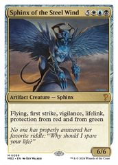 Sphinx of the Steel Wind (White Border) [Mystery Booster 2] | Deep Dive Games St. Marys