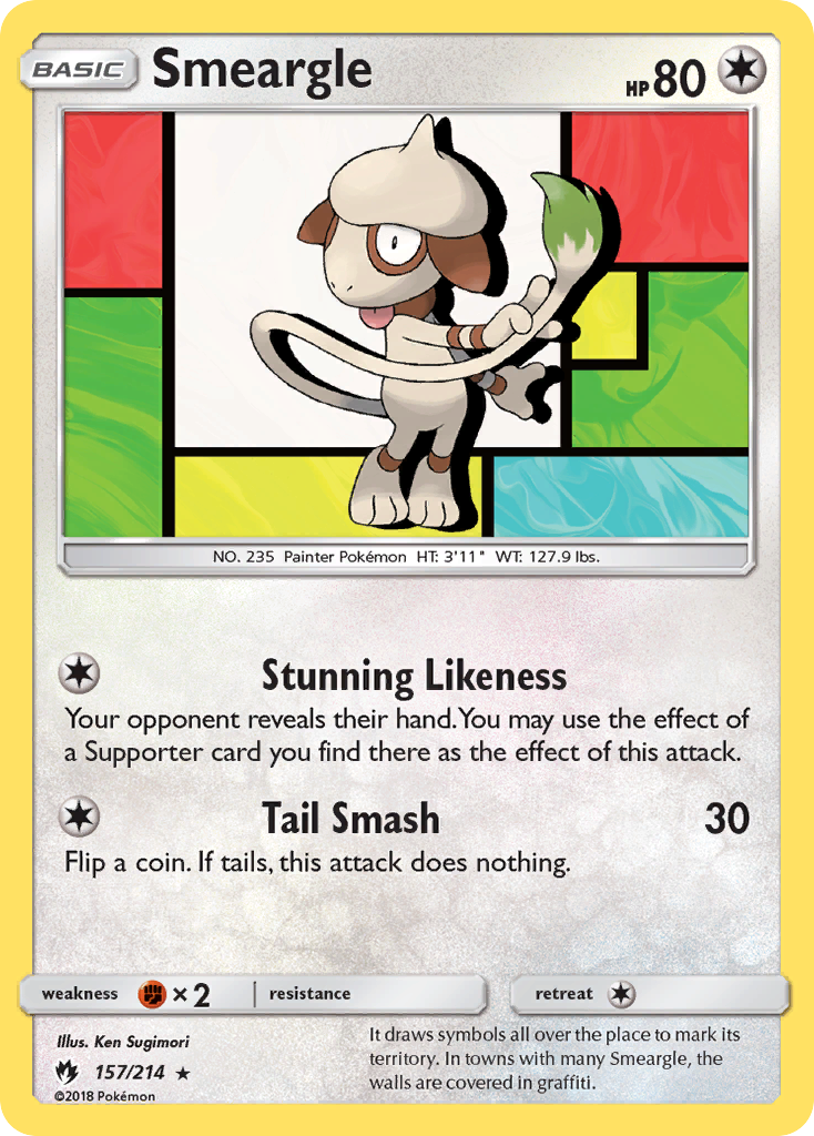 Smeargle (157/214) [Sun & Moon: Lost Thunder] | Deep Dive Games St. Marys