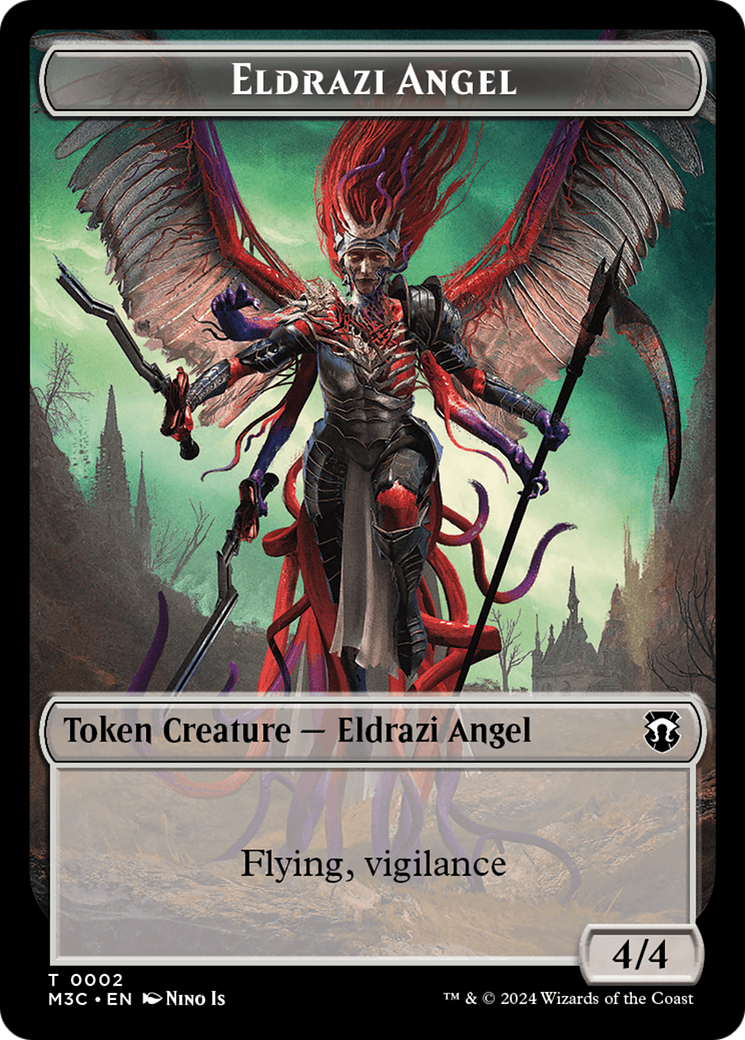 Eldrazi Angel // Copy Double-Sided Token [Modern Horizons 3 Commander Tokens] | Deep Dive Games St. Marys