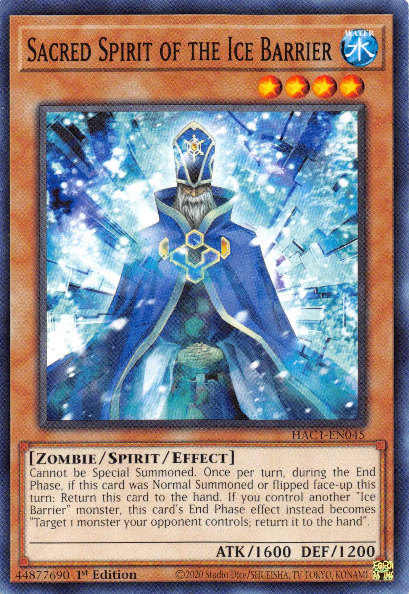 Sacred Spirit of the Ice Barrier (Duel Terminal) [HAC1-EN045] Parallel Rare | Deep Dive Games St. Marys