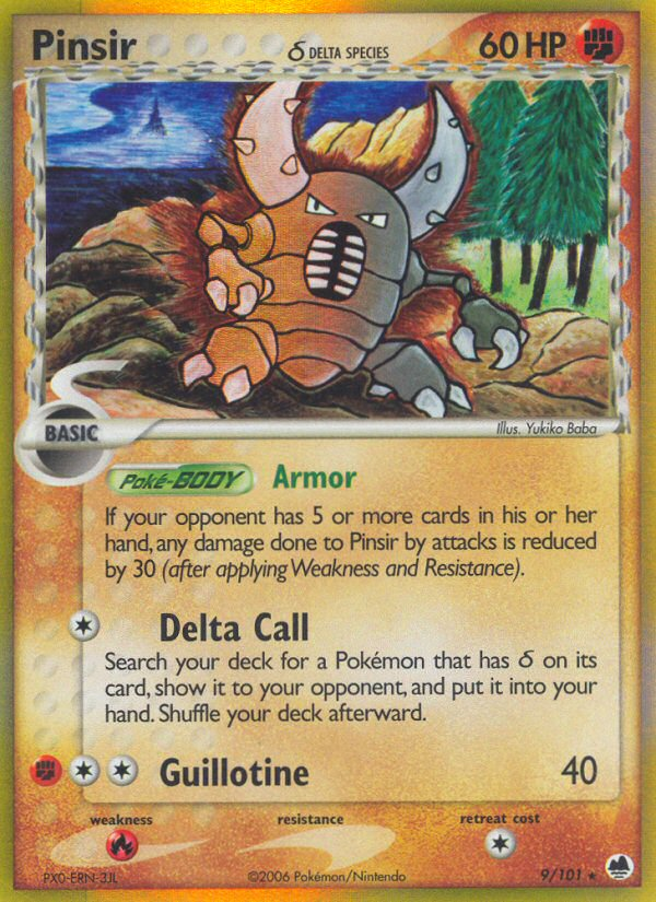 Pinsir (9/101) (Delta Species) [EX: Dragon Frontiers] | Deep Dive Games St. Marys