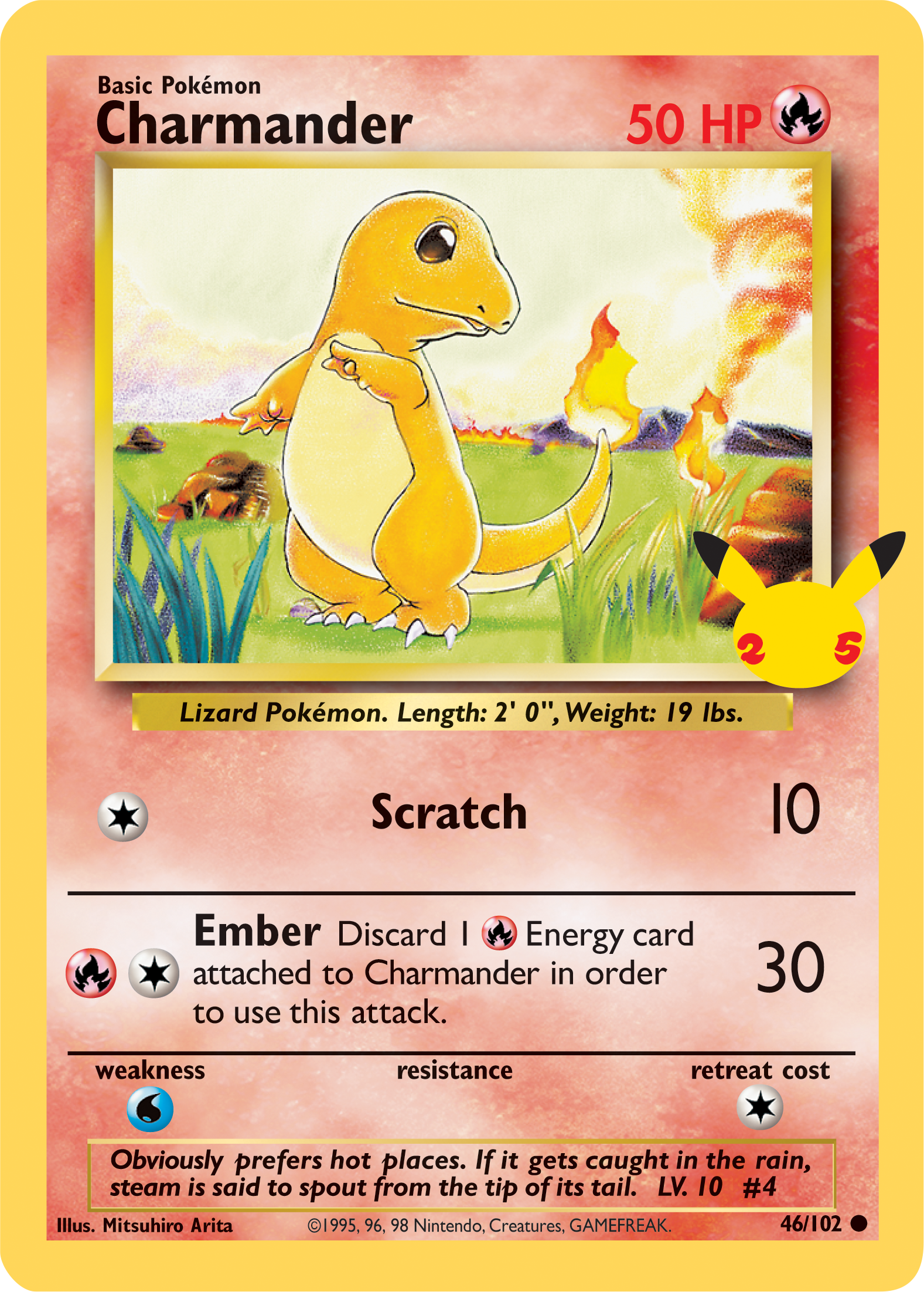 Charmander (46/102) (Jumbo Card) [First Partner Pack] | Deep Dive Games St. Marys