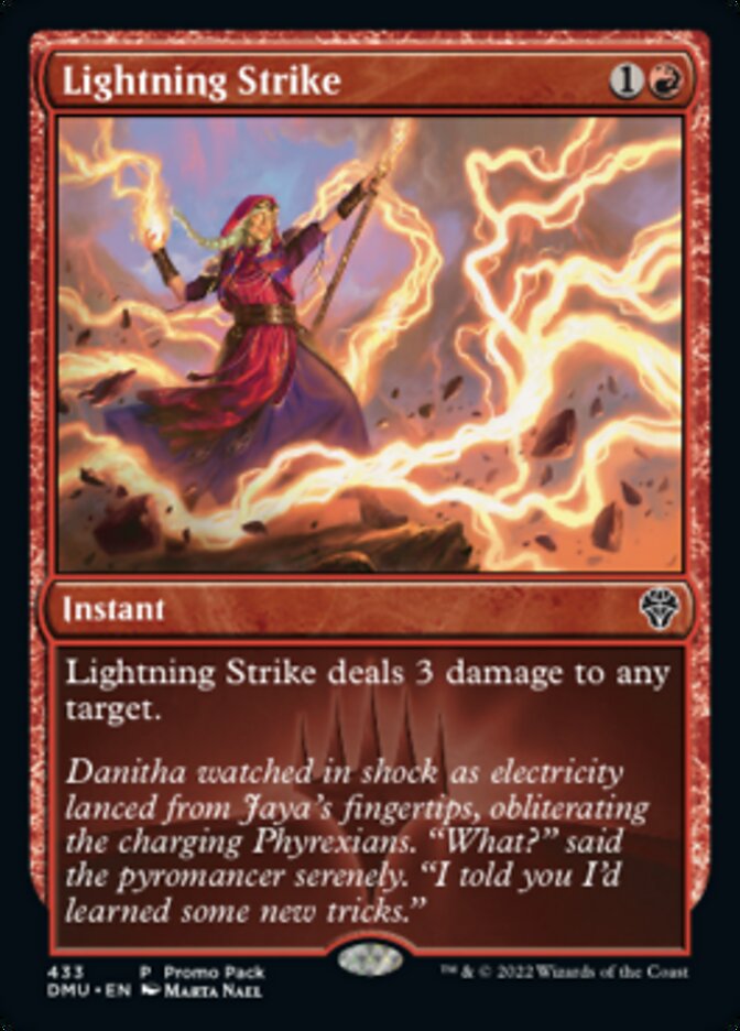 Lightning Strike (Promo Pack) [Dominaria United Promos] | Deep Dive Games St. Marys