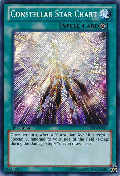 Constellar Star Chart [HA07-EN027] Secret Rare | Deep Dive Games St. Marys