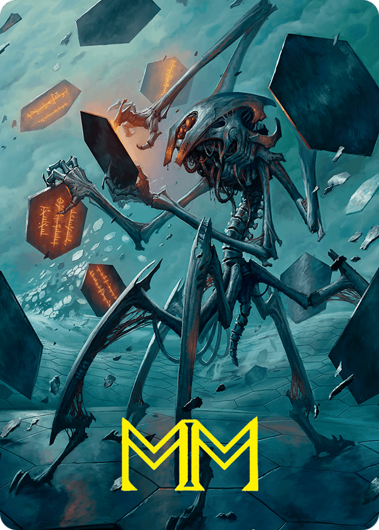 Scrawling Crawler Art Card (50/54) (Gold-Stamped Signature) [Foundations Art Series] | Deep Dive Games St. Marys