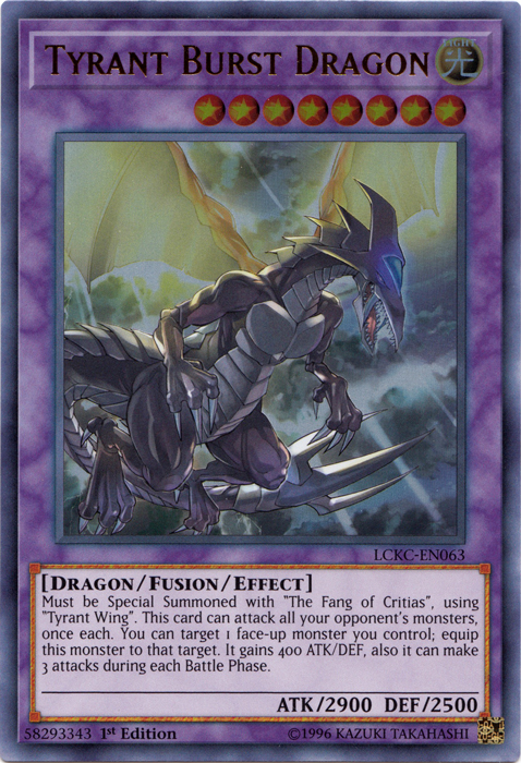 Tyrant Burst Dragon [LCKC-EN063] Ultra Rare | Deep Dive Games St. Marys