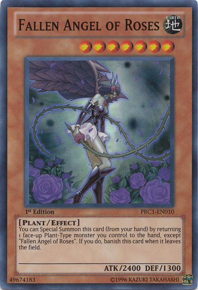 Fallen Angel of Roses [PRC1-EN010] Super Rare | Deep Dive Games St. Marys