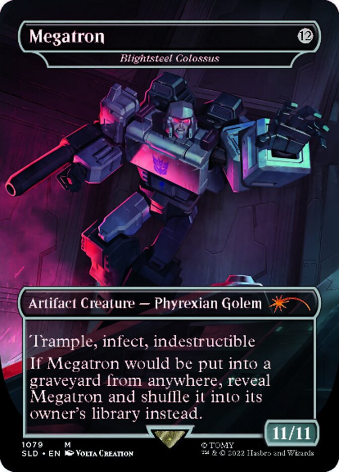 Blightsteel Colossus - Megatron (Borderless) [Secret Lair Drop Series] | Deep Dive Games St. Marys