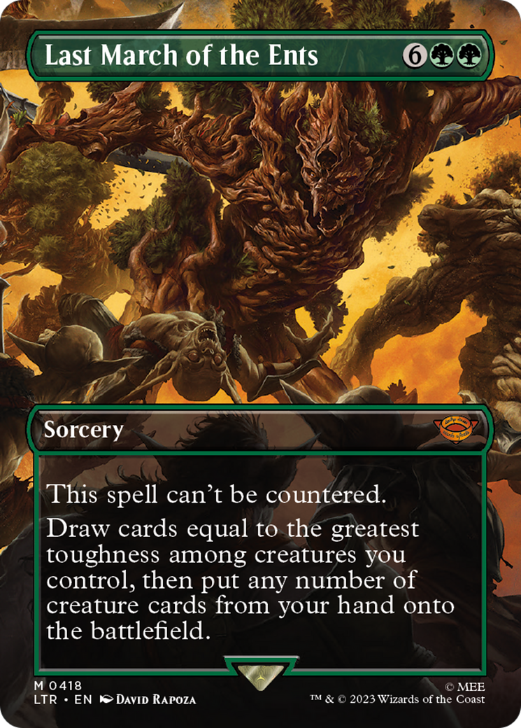 Last March of the Ents (Borderless Alternate Art) [The Lord of the Rings: Tales of Middle-Earth] | Deep Dive Games St. Marys