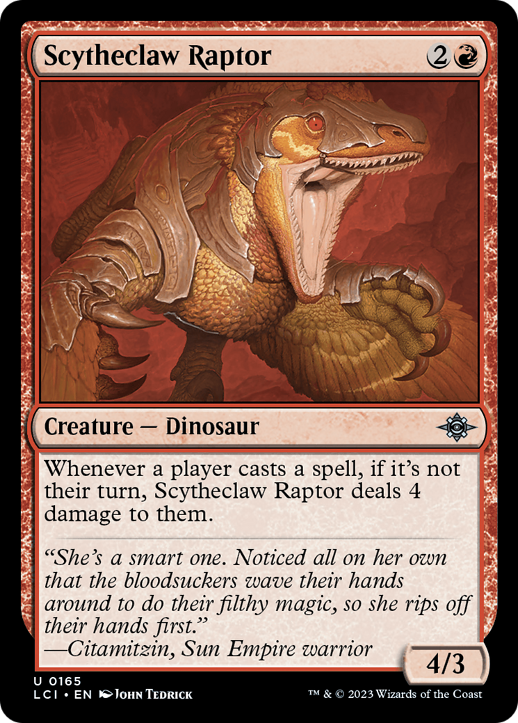 Scytheclaw Raptor [The Lost Caverns of Ixalan] | Deep Dive Games St. Marys