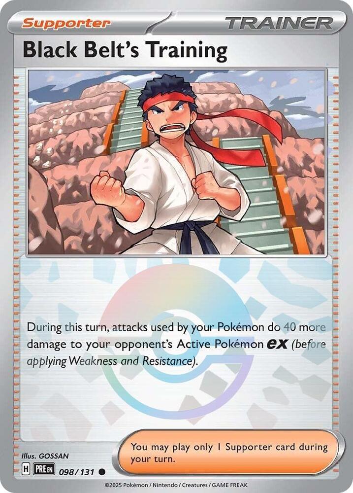 Black Belt's Training (098/131) (Poke Ball Pattern) [Scarlet & Violet: Prismatic Evolutions] | Deep Dive Games St. Marys