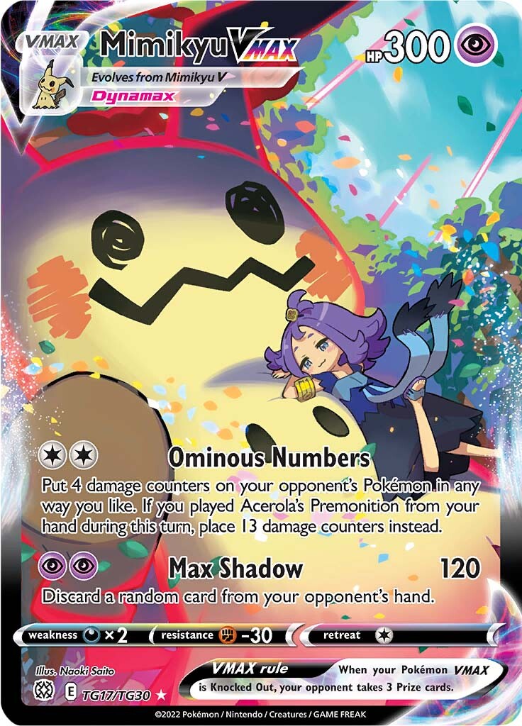 Mimikyu VMAX (TG17/TG30) [Sword & Shield: Brilliant Stars] | Deep Dive Games St. Marys