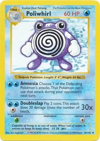 Poliwhirl (38/102) [Base Set Shadowless Unlimited] | Deep Dive Games St. Marys