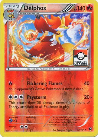 Delphox (13/124) (League Promo) [XY: Fates Collide] | Deep Dive Games St. Marys