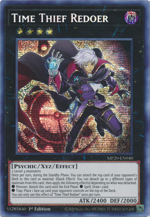 Time Thief Redoer [MP20-EN040] Prismatic Secret Rare | Deep Dive Games St. Marys