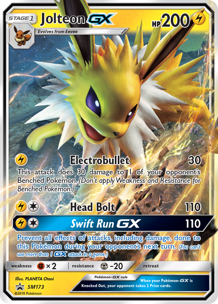 Jolteon GX (SM173) [Sun & Moon: Black Star Promos] | Deep Dive Games St. Marys