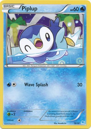 Piplup (16/30) [XY: Trainer Kit 3 - Suicune] | Deep Dive Games St. Marys