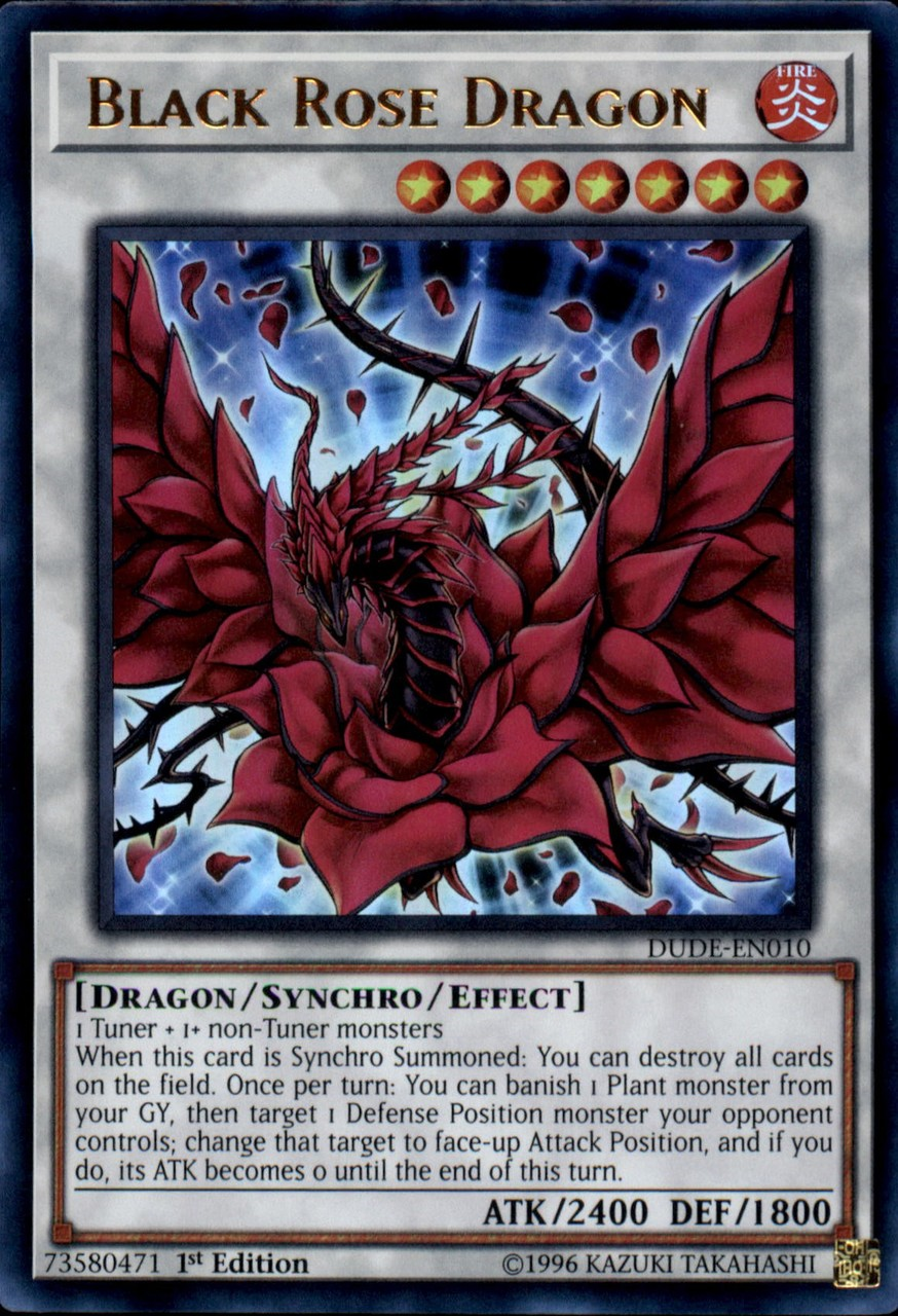 Black Rose Dragon [DUDE-EN010] Ultra Rare | Deep Dive Games St. Marys