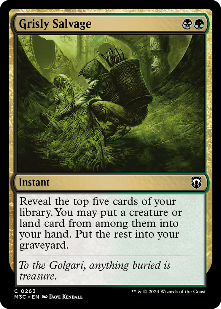 Grisly Salvage (Ripple Foil) [Modern Horizons 3 Commander] | Deep Dive Games St. Marys