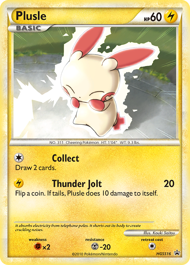 Plusle (HGSS16) [HeartGold & SoulSilver: Black Star Promos] | Deep Dive Games St. Marys