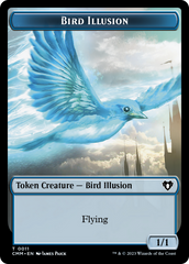 Bird // Bird Illusion Double-Sided Token [Commander Masters Tokens] | Deep Dive Games St. Marys