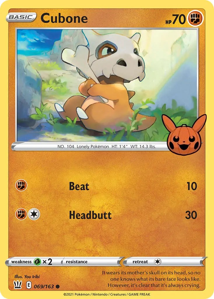 Cubone (069/163) [Trick or Trade] | Deep Dive Games St. Marys