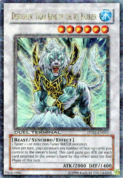 Dewloren, Tiger King of the Ice Barrier [DT02-EN033] Ultra Rare | Deep Dive Games St. Marys