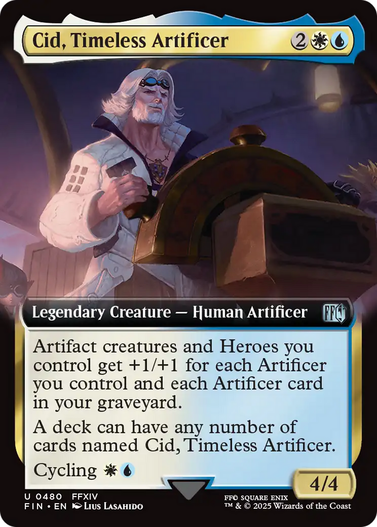 Cid, Timeless Artificer (Extended Art) [FINAL FANTASY] | Deep Dive Games St. Marys