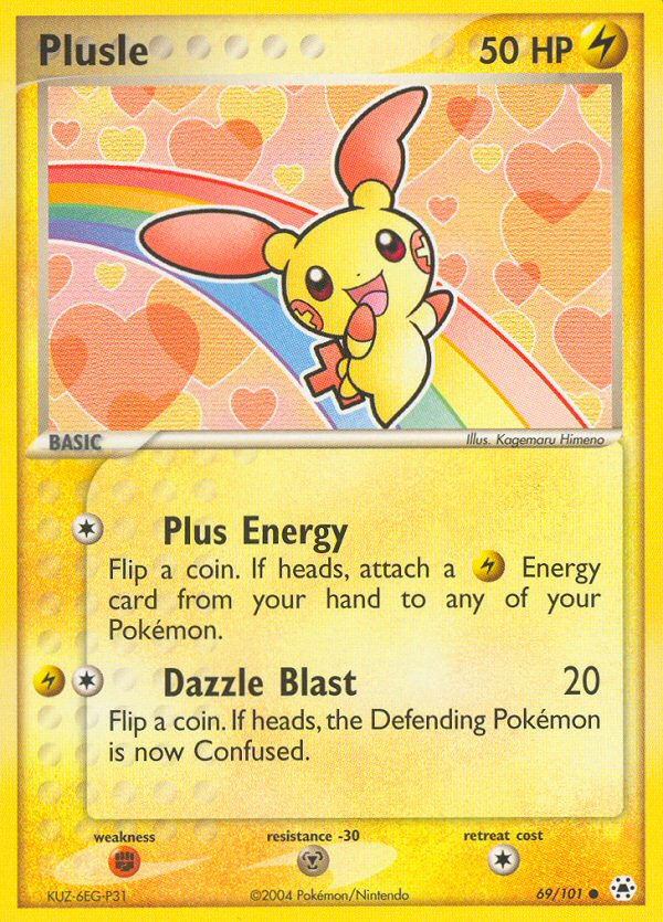 Plusle (69/101) [EX: Hidden Legends] | Deep Dive Games St. Marys