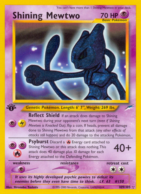 Shining Mewtwo (109/105) [Neo Destiny 1st Edition] | Deep Dive Games St. Marys