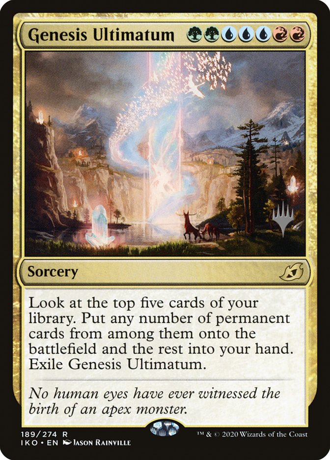 Genesis Ultimatum (Promo Pack) [Ikoria: Lair of Behemoths Promos] | Deep Dive Games St. Marys