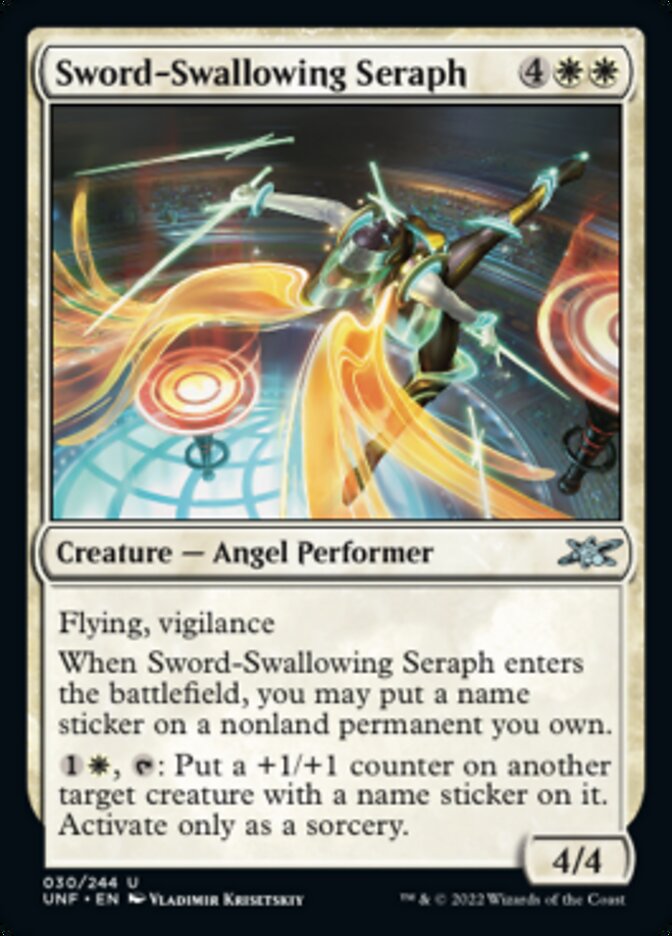 Sword-Swallowing Seraph [Unfinity] | Deep Dive Games St. Marys