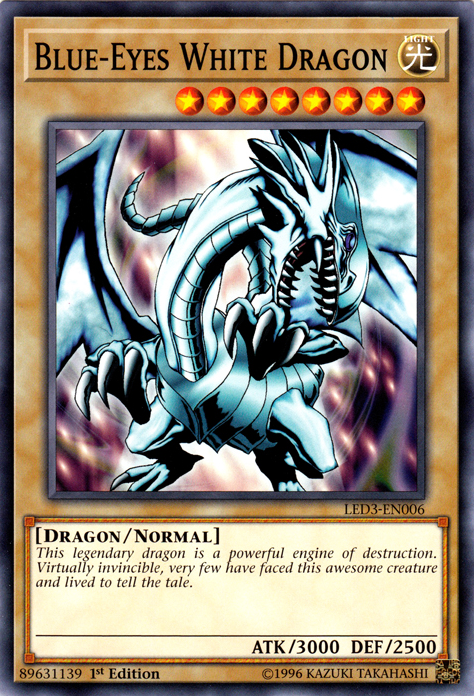 Blue-Eyes White Dragon [LED3-EN006] Common | Deep Dive Games St. Marys