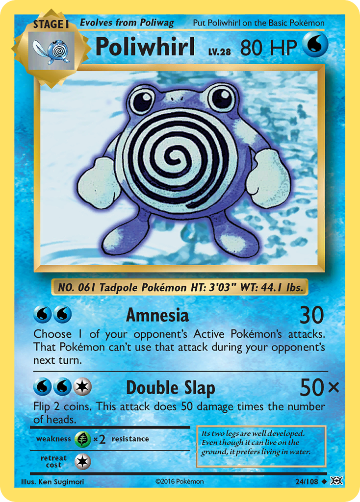 Poliwhirl (24/108) [XY: Evolutions] | Deep Dive Games St. Marys