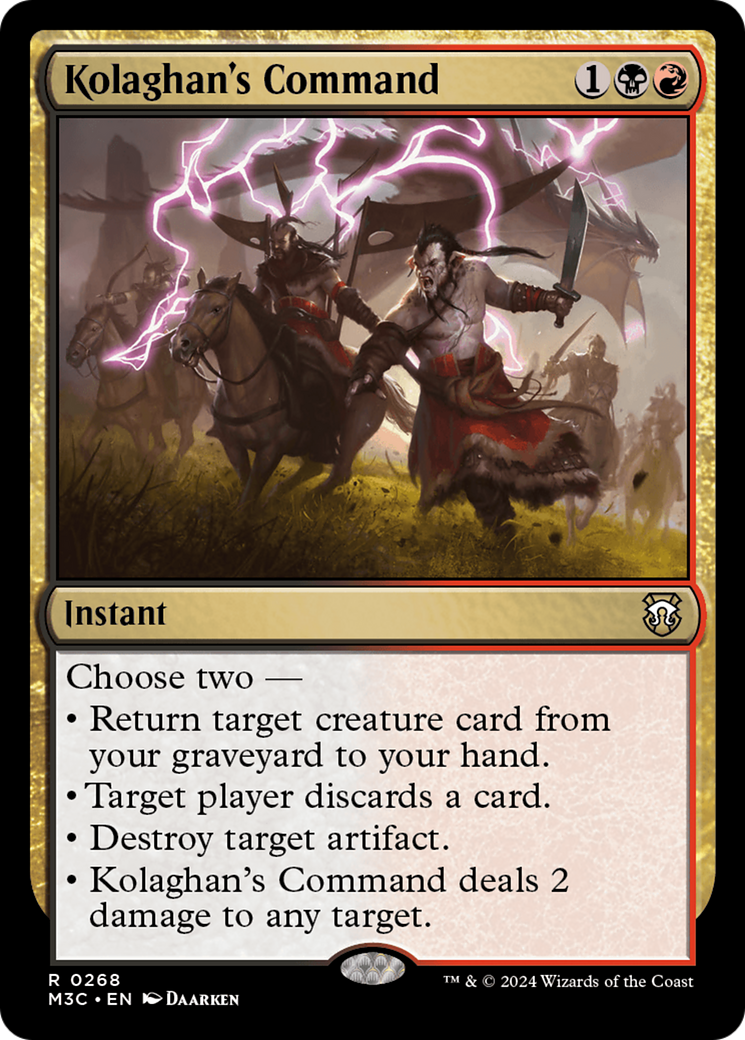 Kolaghan's Command (Ripple Foil) [Modern Horizons 3 Commander] | Deep Dive Games St. Marys