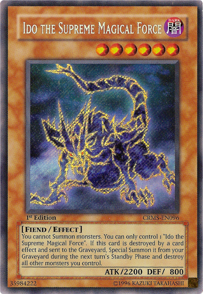 Ido the Supreme Magical Force [CRMS-EN096] Secret Rare | Deep Dive Games St. Marys