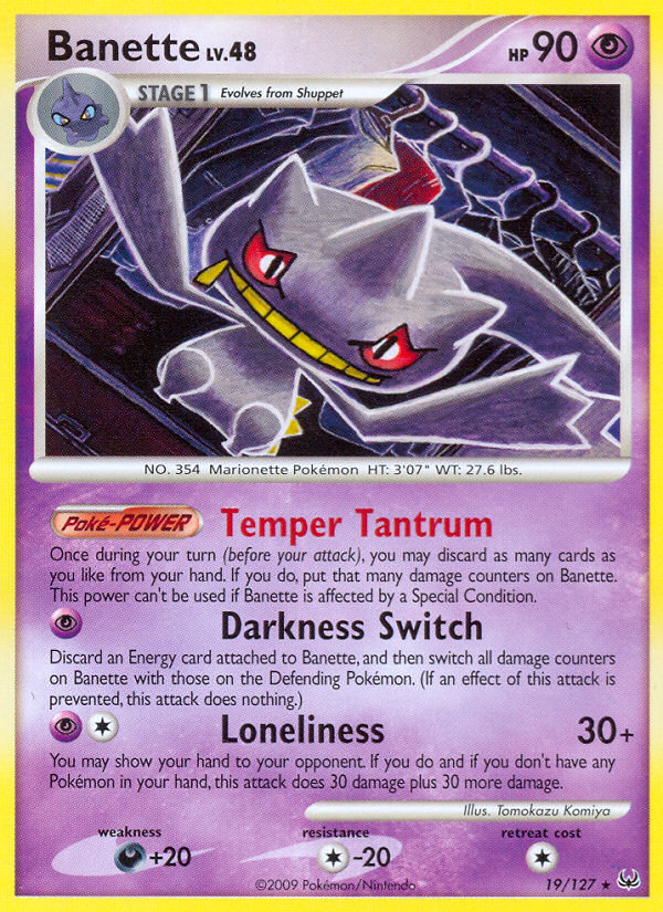 Banette (19/127) [Platinum: Base Set] | Deep Dive Games St. Marys