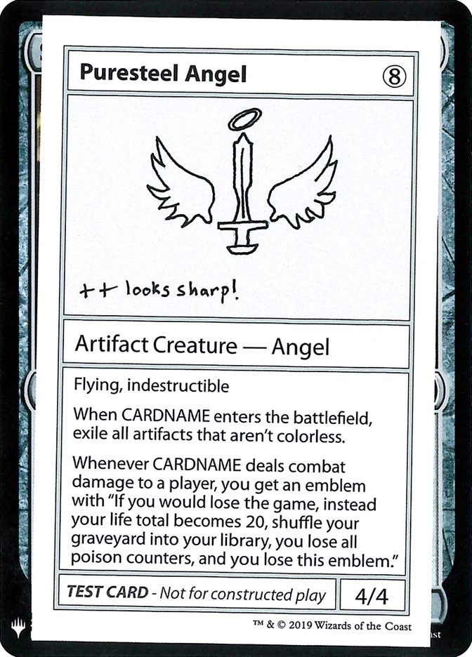 Puresteel Angel [Mystery Booster Playtest Cards] | Deep Dive Games St. Marys